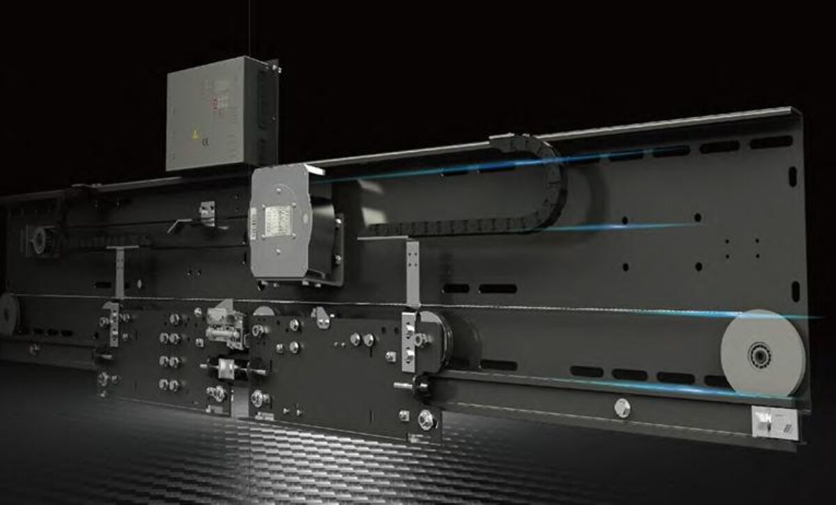 Gearless traction machine and control gear